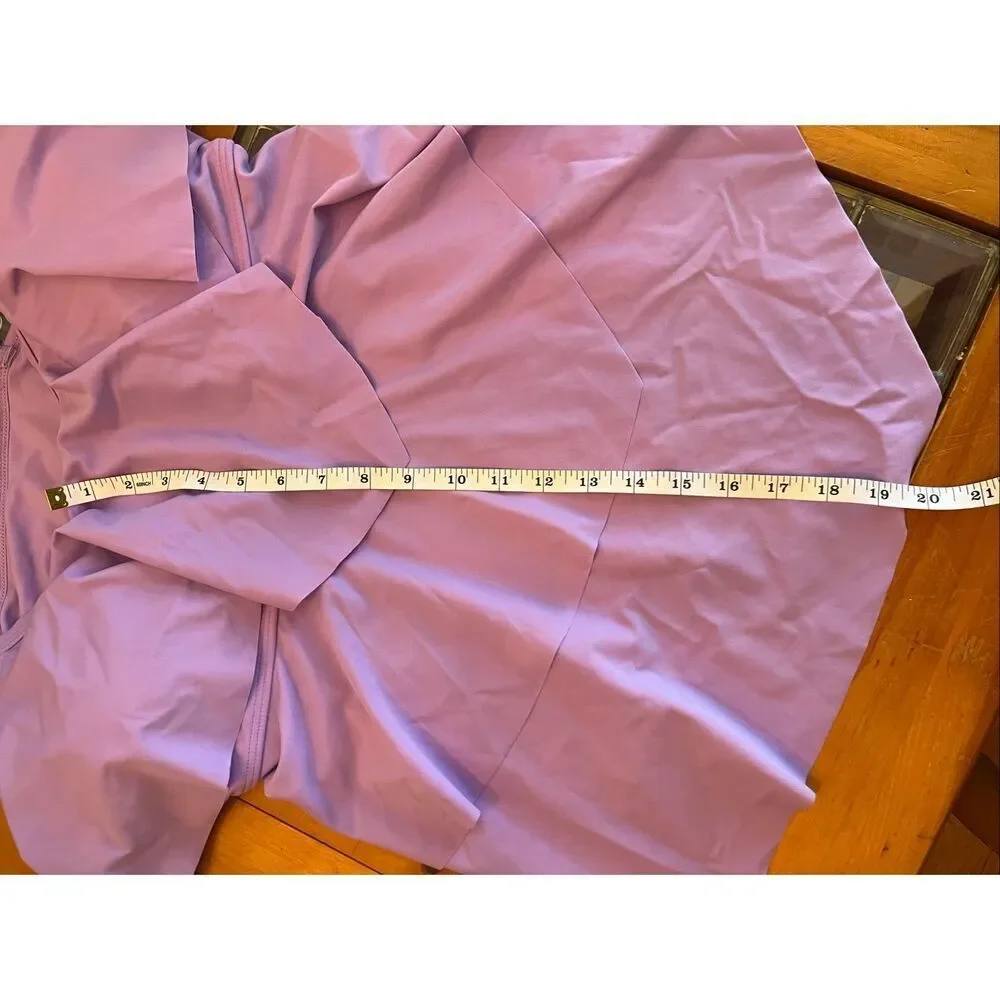 NWT B2prity Women's Tiered Ruffle Flounce Swimsuit Tankini Top Lavender Size 20W